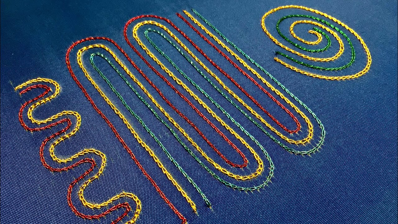 Aari embroidery free tutorials/ #2 / Chain stitch