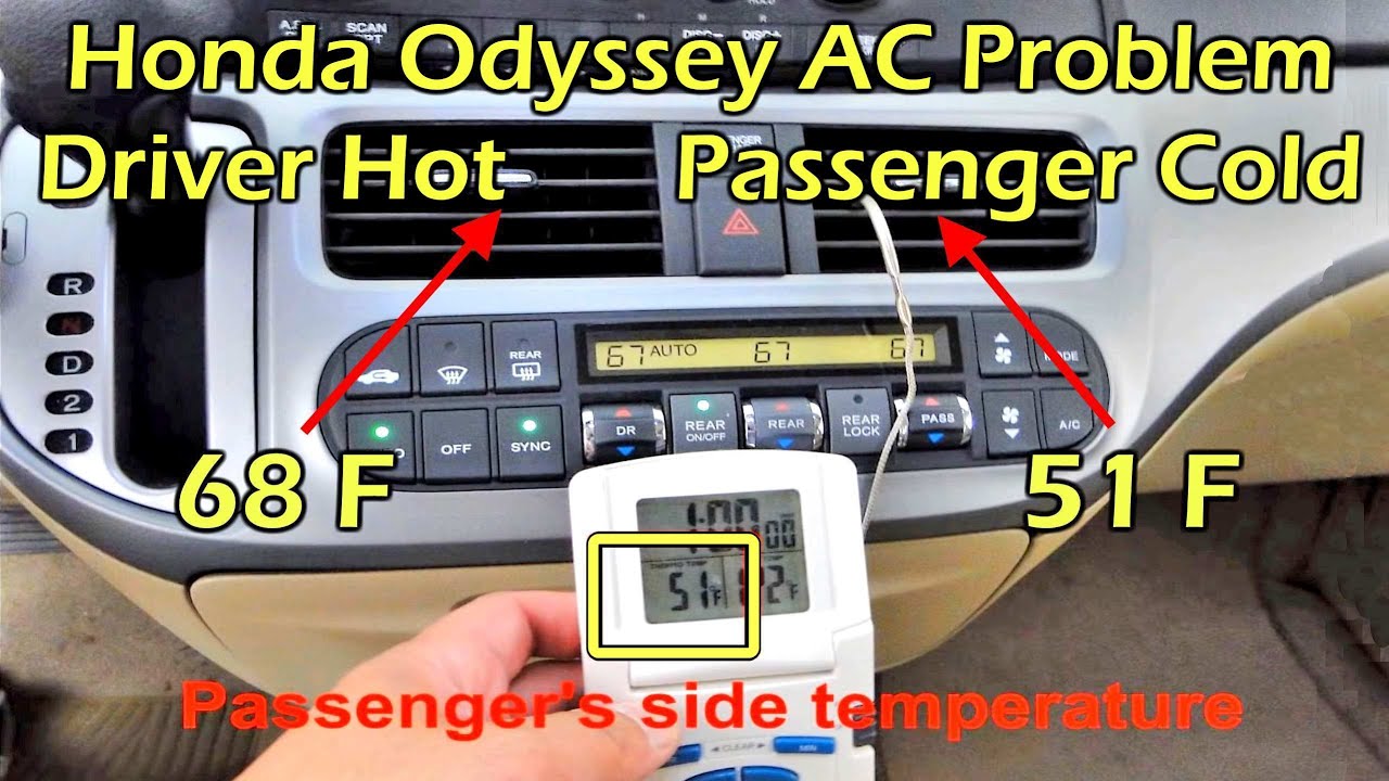 Honda Odyssey AC Problem - Drivers Side Warm & Passenger Side Cold