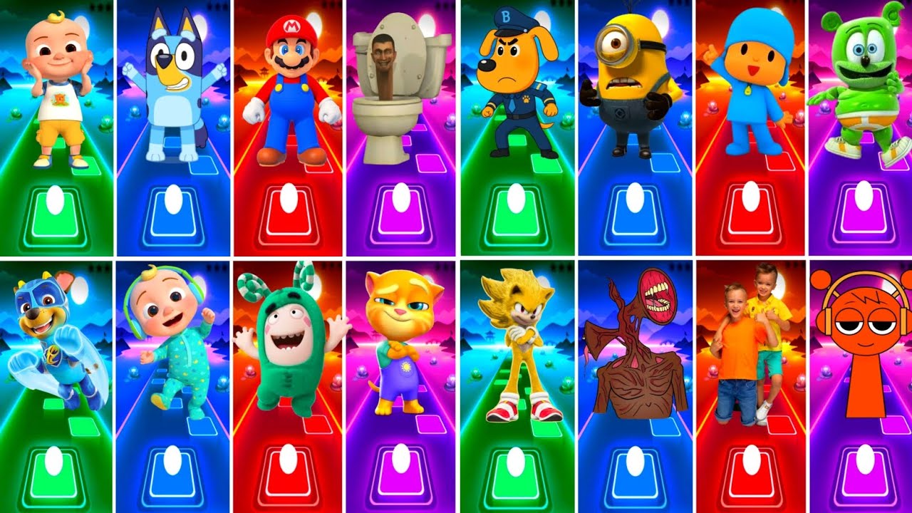 Sheriff Labrador Friends All Videos Megaremix 🆚 Cocomelon 🆚 Oddbods 🆚 Siren Head.💥Who Is The Best? 🤔