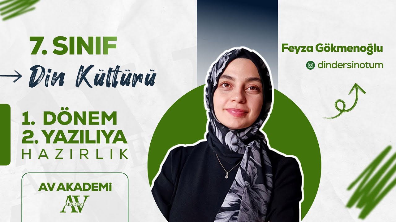 AV Yayınları | 7.Sınıf Din Kültürü ve Ahlak Bilgisi 1. Dönem 2. Yazılıya Hazırlık