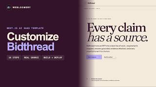 Details Bidthread Tutorial — Customize a Next.js AI SaaS Website Template | Webloomery Update
