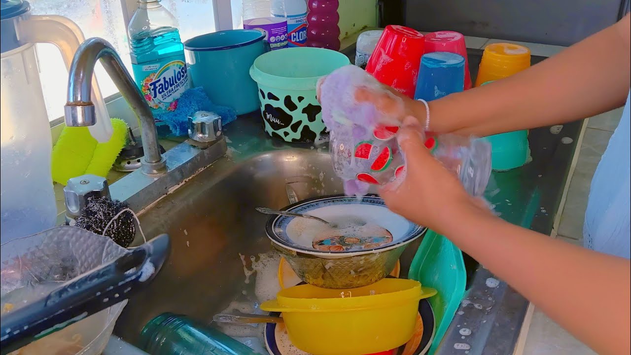 ASMR lavando trastes 🧽🫧🥣