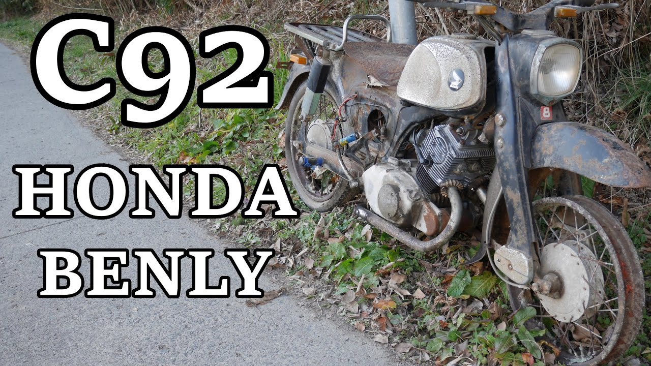 ホンダベンリィC92 とりあえずエンジンは・・・。このまま廃車体放置か