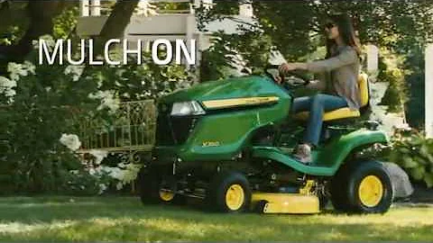 John Deere  - X350 Select Series Lawn Tractor Mulching Comparision