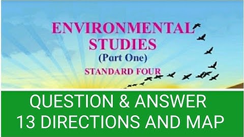 4th std evs 1 QUESTION & ANSWER lesson 13 DIRECTIONS AND MAP Maharashtra board English /semi med