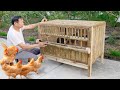 DIY chicken cage bell from wood and bamboo / Process henhouse / Chicken Farm