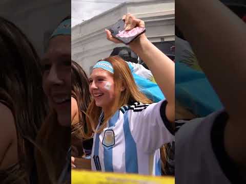 Festejos Argentina Campeon 2022 en Rafaela