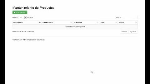 TRADUCCIÓN DE NUESTRO DATATABLES DE INGLÉS A ESPAÑOL - ASP NET MVC5 PRACTICO - VIDEO 23
