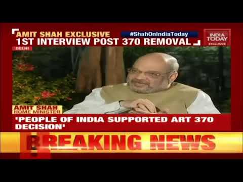 Shri Amit Shah's interview on India Today: 13.10.2019