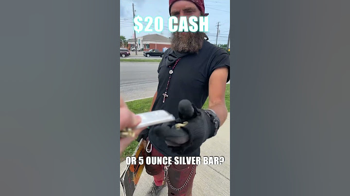 Silver Bar or $20 Bill Experiment The Silver Bullion is Worth $125 #silverstacking #silver #bullion