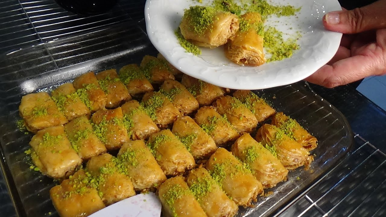 cevİzlİ baklava en basİt baklava yapimi el aÇmasi baklava kolay