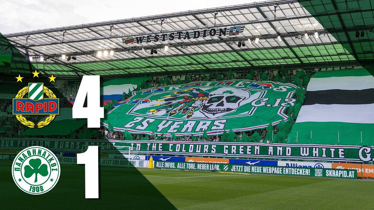 SK Rapid Wien 4–1 Panathinaikos FC full highlights