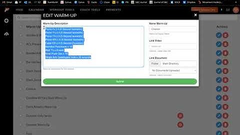 Warm-Ups On Teambuildr