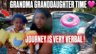 Download Lagu Karlissa \u0026 Journey Enjoy Grandma Granddaughter Swim Night 🩵  MP3