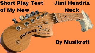 First sounds from the Custom Jimi Hendrix Musikraft Maple Cap Neck