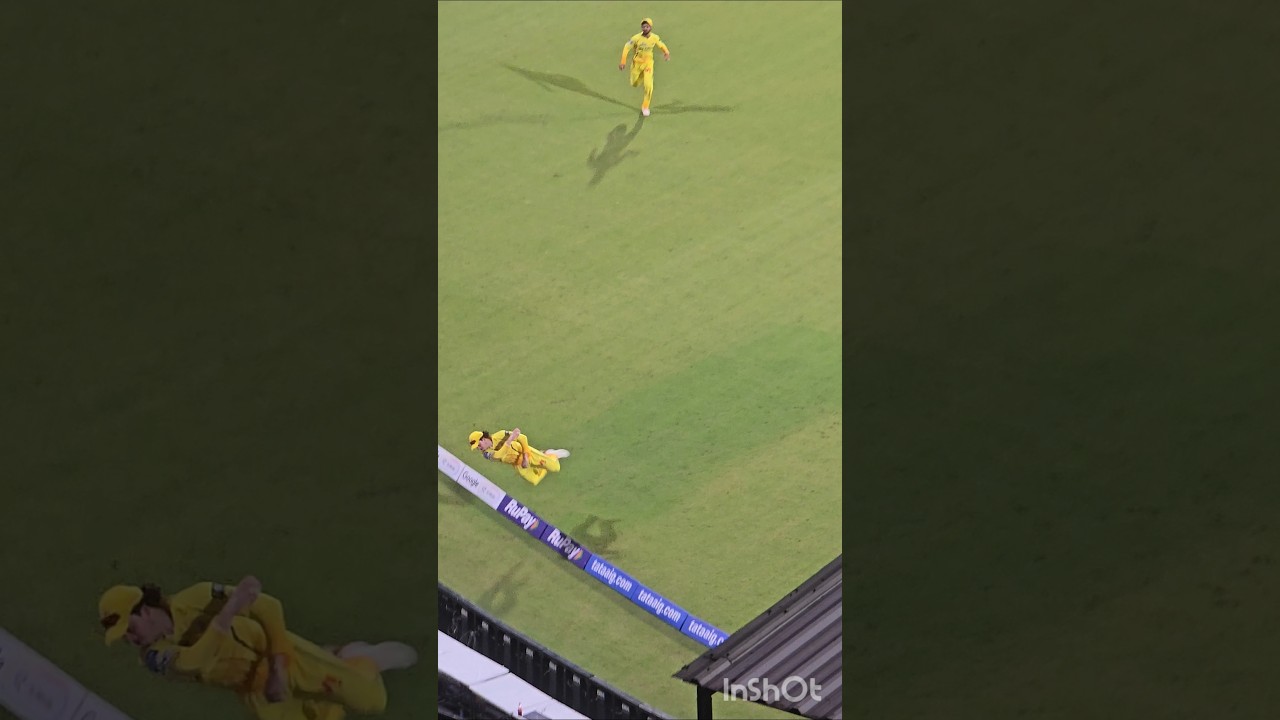 Dewald brevis🥶🤯 He couldn't save the six,but what an effort🔥🤯#csk #cricket #shorts #viral #trending