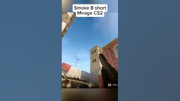 Smoke B short from Back Alley Mirage CS2 #cs2 #smoke #кс2 #раскидка #смок #мираж #mirage #music