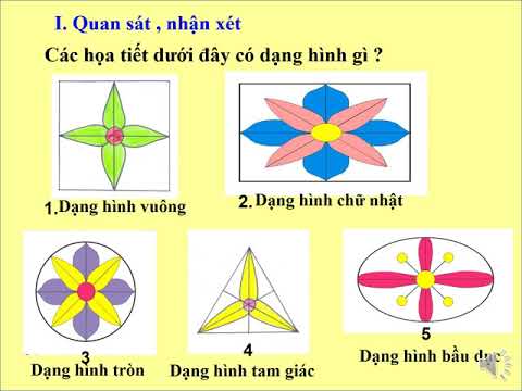 Tuần 24 - Môn Mĩ Thuật - Lớp 2 - Tập vẽ họa tiết dạng hình vuông hình tròn