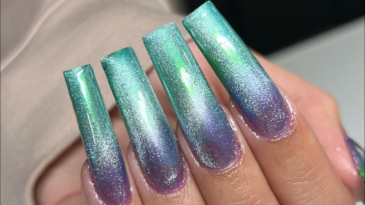 Cat Eye GelX Nails YouTube