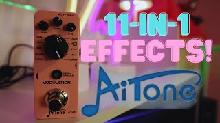 AiTone Modulation Pedal Review | All The Effects In One Pedal for Under $50!
