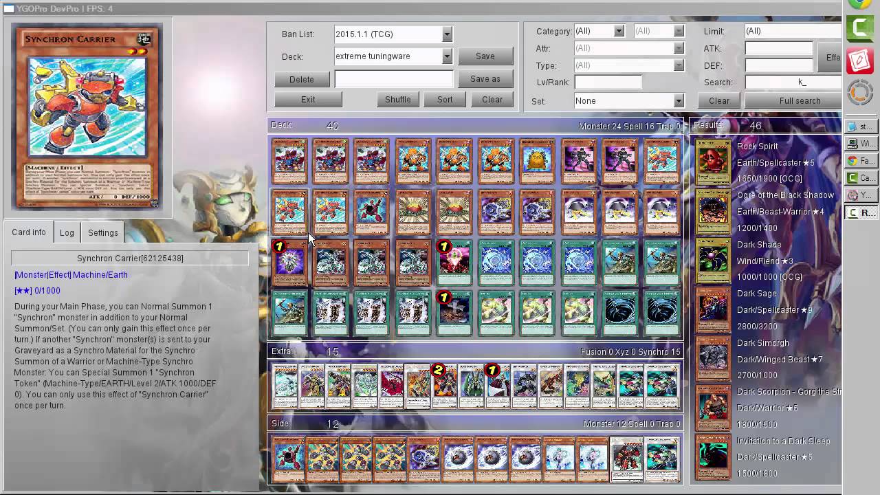 Synchron Extreme Tuningware Deck Profile 2-27-15
