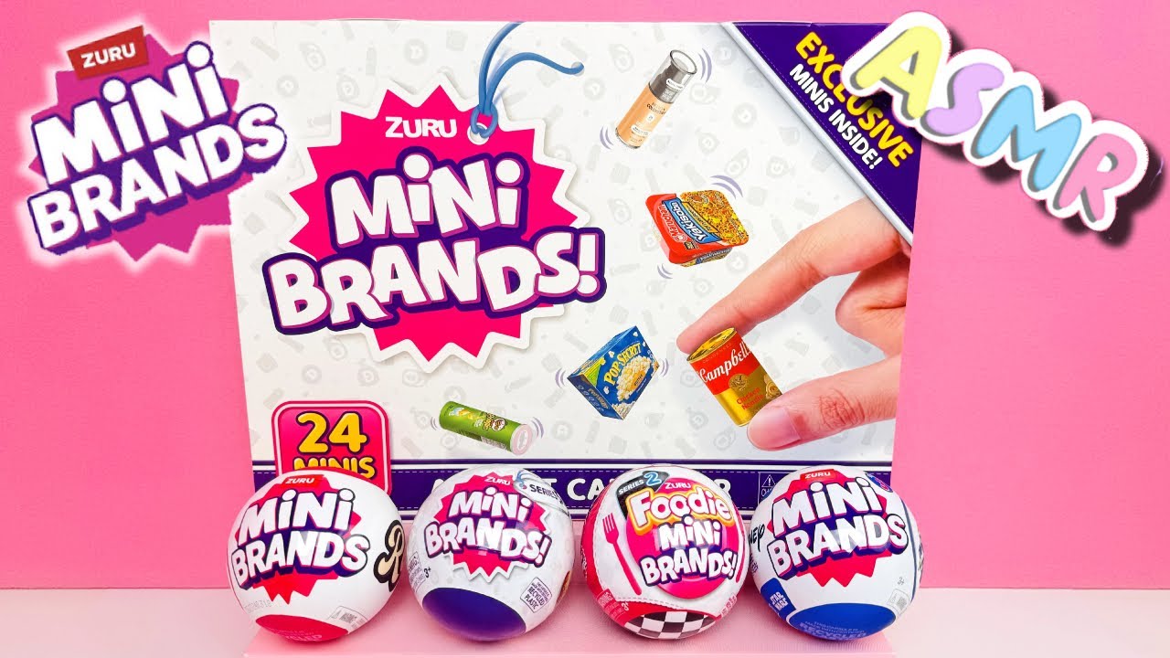 ASMR Unboxing MINI BRANDS Advent Calendar! Mini Brands Disney, Foodie, Series 5 & Retro! NO TALKING