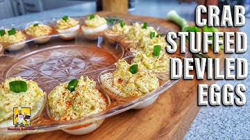 Crab Stuffed Deviled Eggs