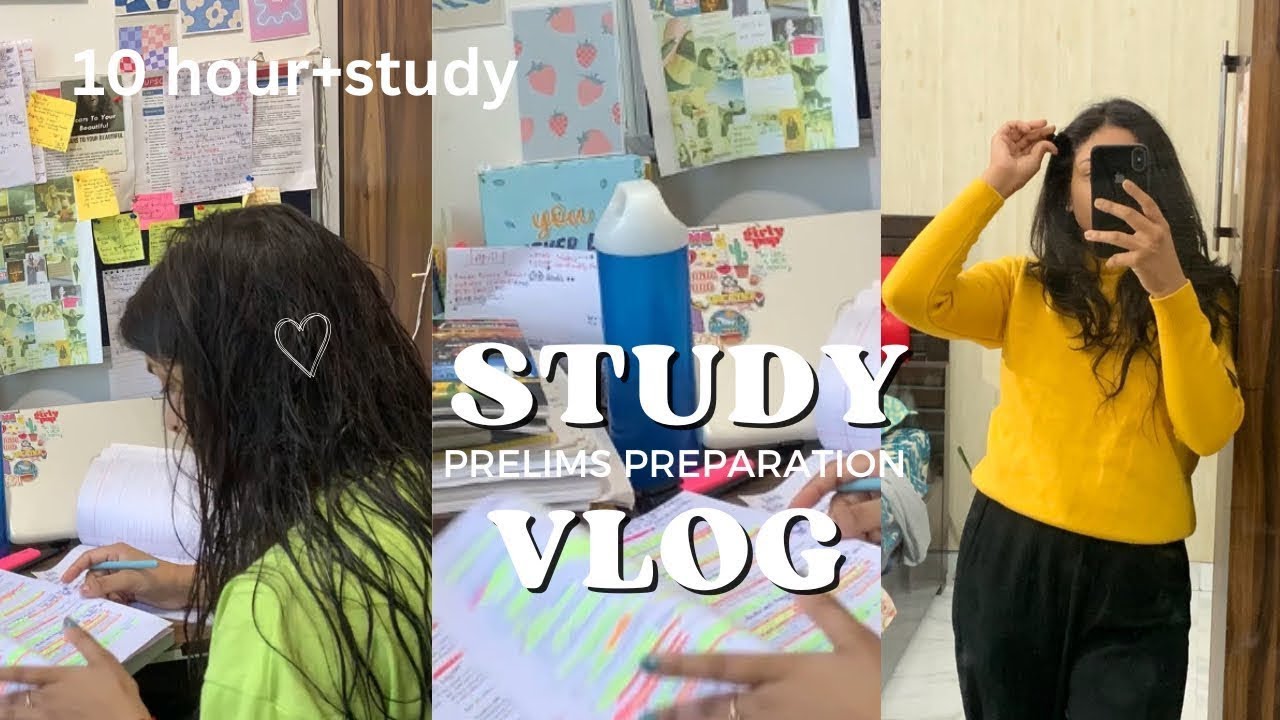 UPSC Study Vlog 🌼 | Managing studies and mental health | Revision and CSAT sessions | #study #upsc