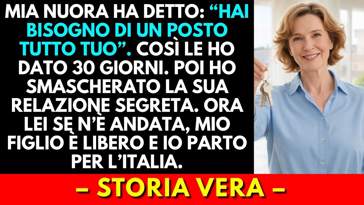 Quando ho alzato lo sguardo dal sugo che stavo mescolando, Giulia era lì, con le braccia conserte, e mi ha detto: "Abbiamo bisogno del nostro spazio, Anna. Dovresti cercarti un posto tutto tuo."...