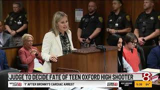 Judge to decide fate of teen Oxford High School shooter in Michigan