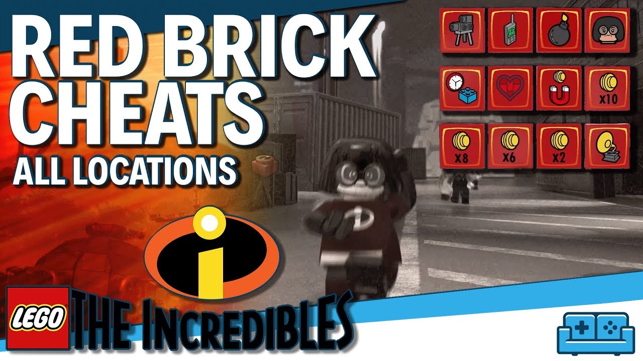 procent stramt tweet LEGO THE INCREDIBLES | RED BRICK CHEATS | LOCATION GUIDE - YouTube