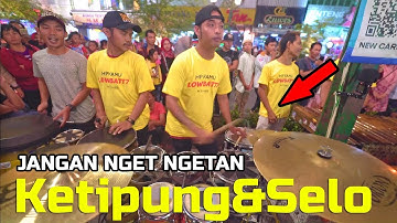 Kompak!! Gomad & Pras Demo Skill Tuku Ketan - JANGAN NGET NGETAN Angklung Malioboro Jogja (Ketipung)