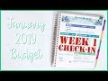 Week 1 Check In | Budget with Me - January 2019 Budget | Romina Vasquez