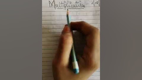 Introduction of multiplication,std 3rd,state board.