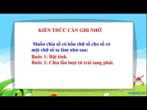Ngày 04/04/2020 môn Toán bài chia số có bốn chữ số với số có một chữ số (TT)