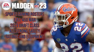 Madden NFL 23 - 2023 Draft Class - Full SS Ratings, Equipment and Attributes
