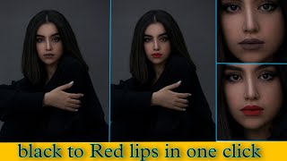 Black to red lips in PicsArt | Kale Hothon Ko Lal kaise karen in Hindi | how to change lips colour screenshot 4