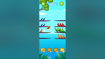 Bird Sort-Color puzzle Game level-14#shorts