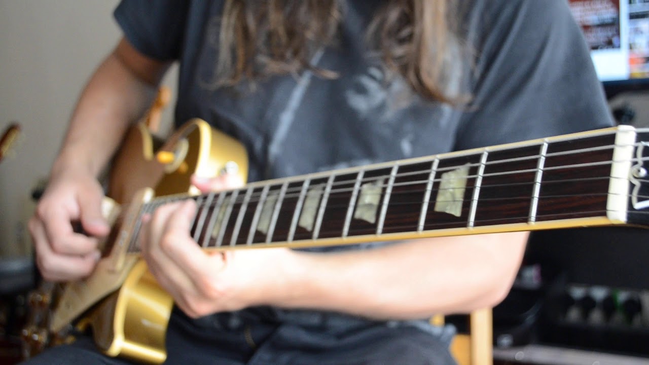 Gibson Les Paul Gold Top Deluxe 1991 Hall Of Fame with P90's jam over Elevated Jam Tracks