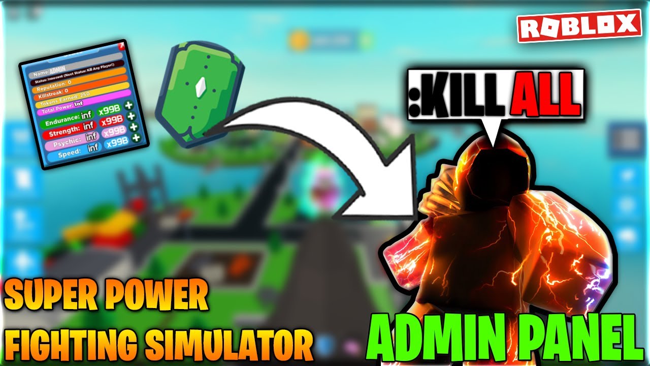 Super Power Fighting Sim Admin Panel Unlimited Halloween Tokens Auto Strength Etc Roblox 2020 Youtube - roblox speed simulator hack admin panel