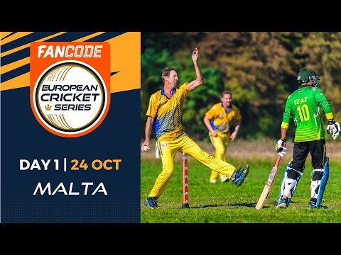🔴 FanCode European Cricket Series Malta, 2022 | Day 1 | T10 Live Cricket