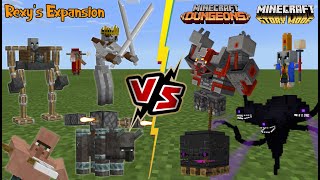 Rexy's Expansion VS Minecraft Dungeons and Minecraft Story Mode [EPIC BOSS BATTLES]