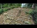 Build a vegetable garden on the island. Life on a floating house