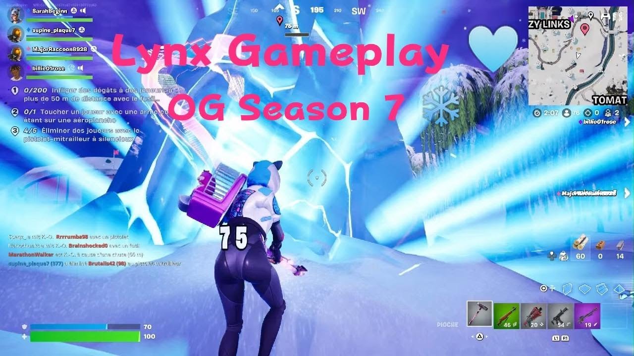 OG Lynx Gameplay | Fortnite Season 7 🩵