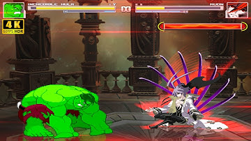 Raw Power Vs Reality Bending ! Hulk Vs Kuon (UNIEL) MUGEN: The Most Unfair Cosmic Fight! 4K 60FPS! 💥