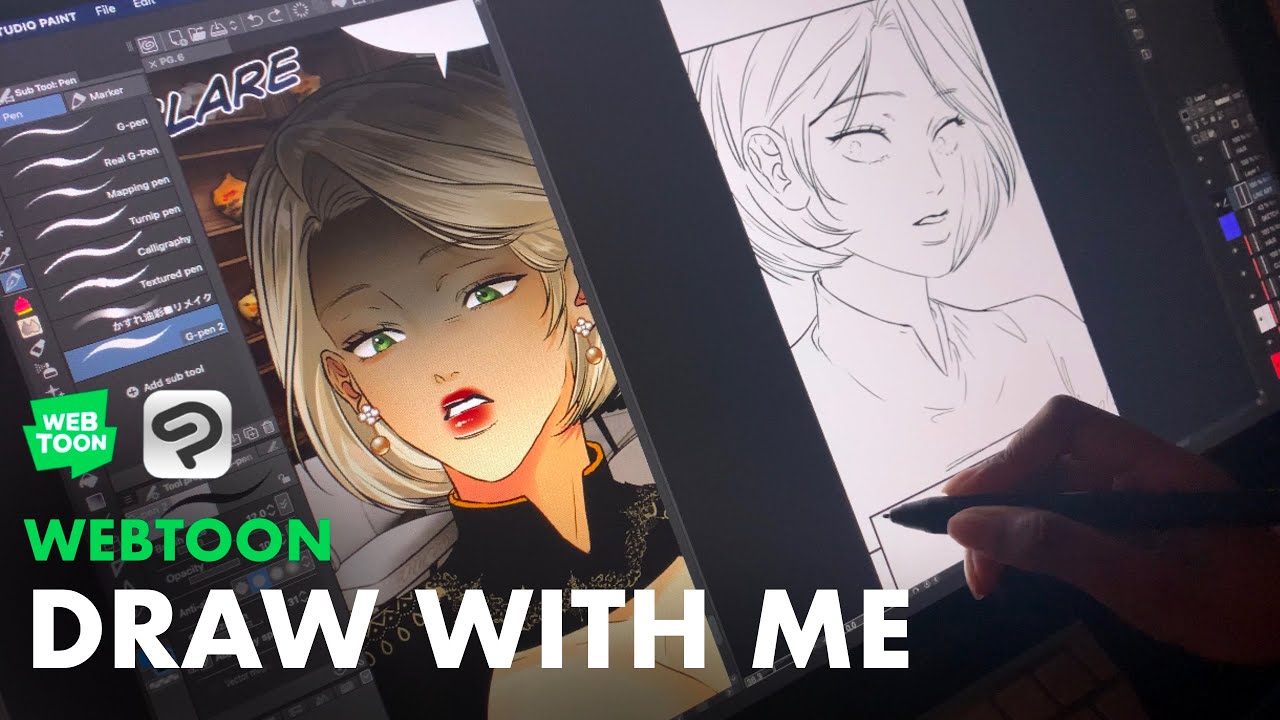 DRAW WITH ME | WEBTOON: To Catch A Star 💫 - YouTube