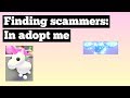 finding scammers in adopt me Roblox :D