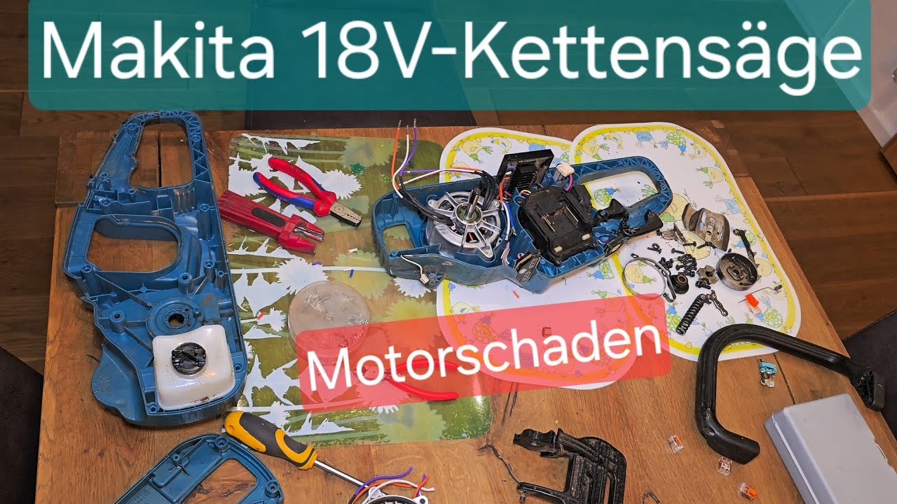 Makita 2x18V Akku-Kettensäge reparieren | DUC353Z | Motor defekt | Reparatur Kettensäge | Motorsäge