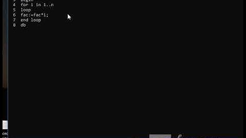HOW TO CREATE PROCEDURE IN PLSQL (FACTORIAL OF A NUMBER)