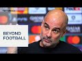 Pep Guardiola speaks out on global conflicts and human suffering